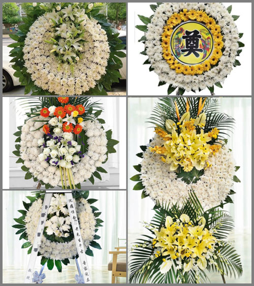浙江省绍兴上虞区沥海镇新联村花圈速递